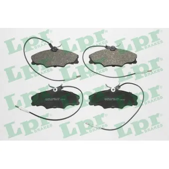 Jeu de 4 plaquettes de frein avant LPR 05P619