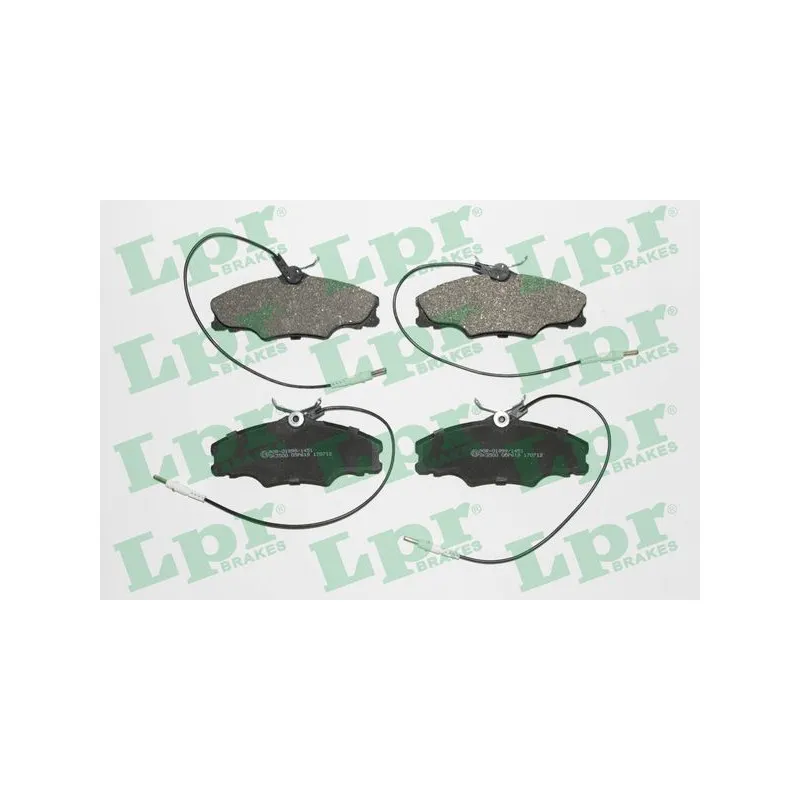 Jeu de 4 plaquettes de frein avant LPR 05P619