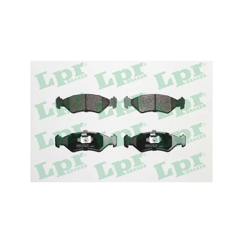 Jeu de 4 plaquettes de frein avant LPR 05P625