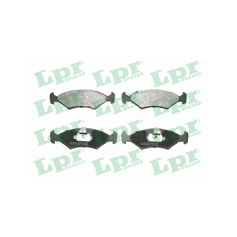 Jeu de 4 plaquettes de frein avant LPR 05P628