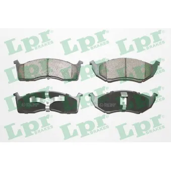 Jeu de 4 plaquettes de frein avant LPR 05P629