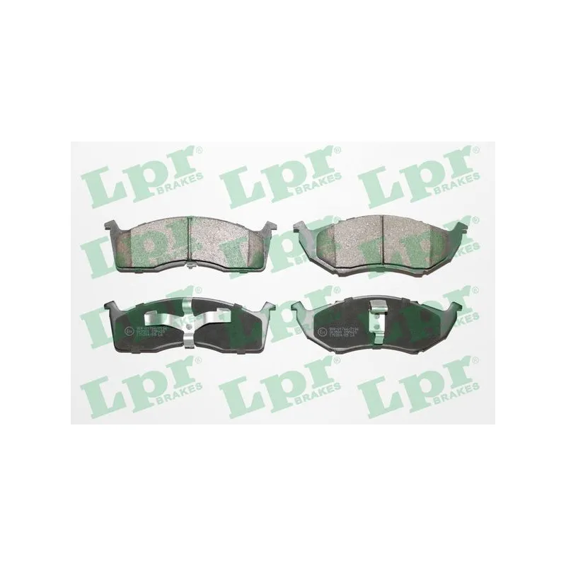 Jeu de 4 plaquettes de frein avant LPR 05P629
