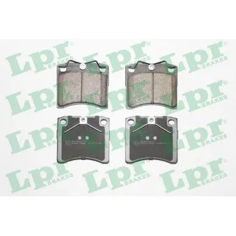 Jeu de 4 plaquettes de frein avant LPR 05P631