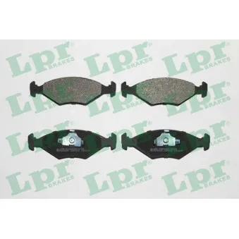 Jeu de 4 plaquettes de frein avant LPR 05P632