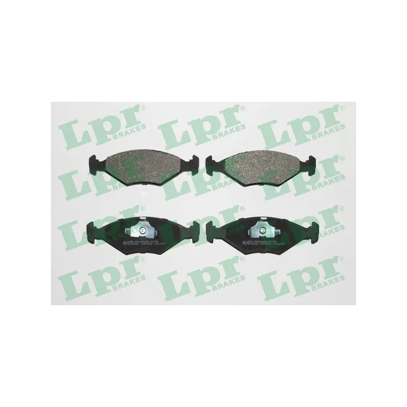 Jeu de 4 plaquettes de frein avant LPR 05P632