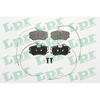 Jeu de 4 plaquettes de frein avant LPR 05P636