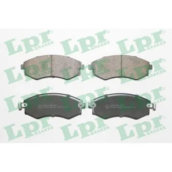 Jeu de 4 plaquettes de frein avant LPR 05P640