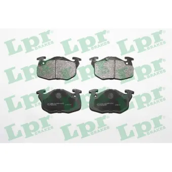 Jeu de 4 plaquettes de frein avant LPR 05P642