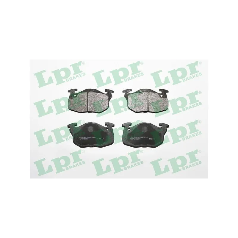 Jeu de 4 plaquettes de frein avant LPR 05P642