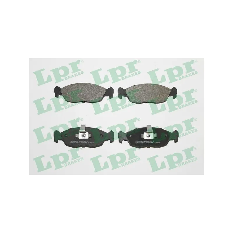 Jeu de 4 plaquettes de frein avant LPR 05P644