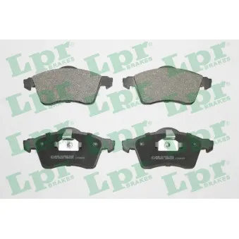 Jeu de 4 plaquettes de frein avant LPR 05P645