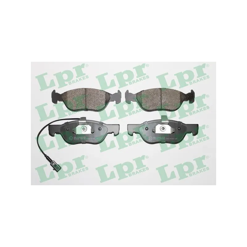 Jeu de 4 plaquettes de frein avant LPR 05P646