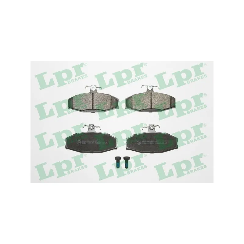 Jeu de 4 plaquettes de frein avant LPR 05P651