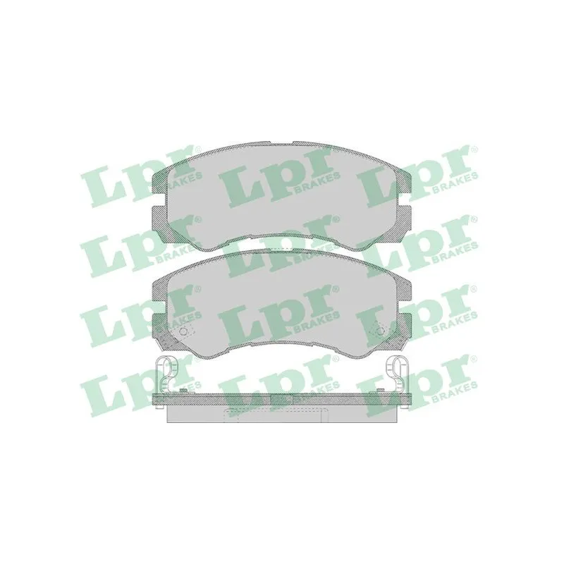 Jeu de 4 plaquettes de frein avant LPR 05P658