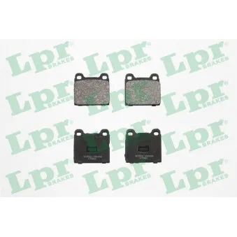 Jeu de 4 plaquettes de frein avant LPR 05P659