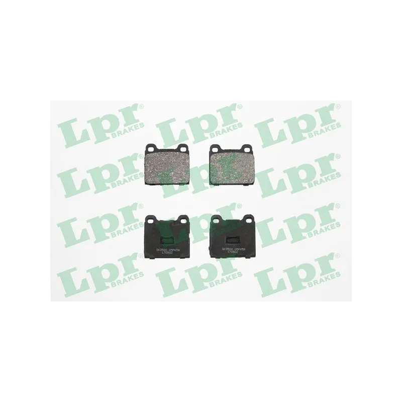 Jeu de 4 plaquettes de frein avant LPR 05P659