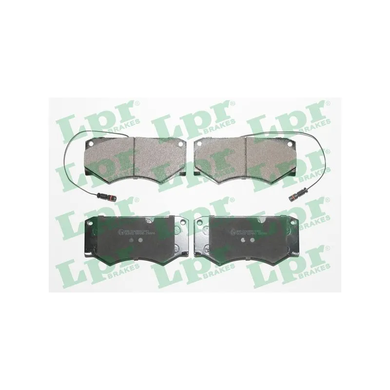 Jeu de 4 plaquettes de frein avant LPR 05P660