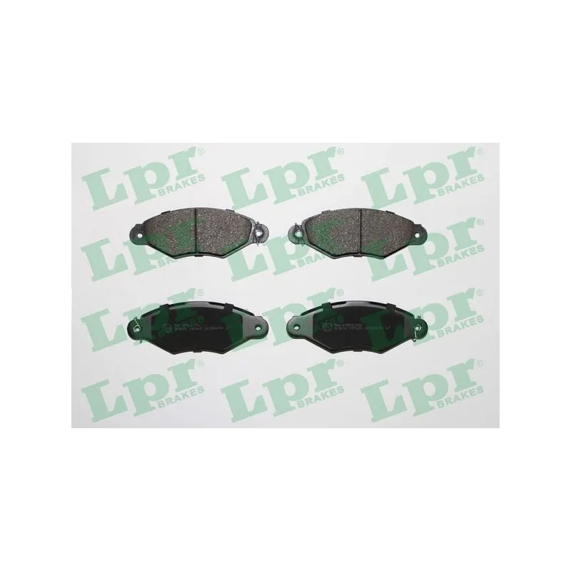 Jeu de 4 plaquettes de frein avant LPR 05P662