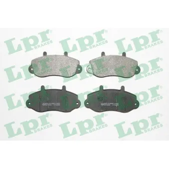Jeu de 4 plaquettes de frein avant LPR 05P663