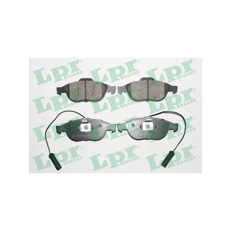 Jeu de 4 plaquettes de frein avant LPR 05P664