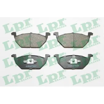 Jeu de 4 plaquettes de frein avant LPR 05P668