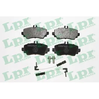 Jeu de 4 plaquettes de frein avant LPR 05P670A
