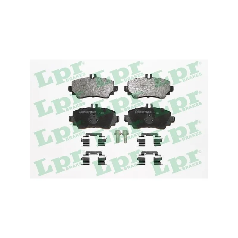 Jeu de 4 plaquettes de frein avant LPR 05P670K