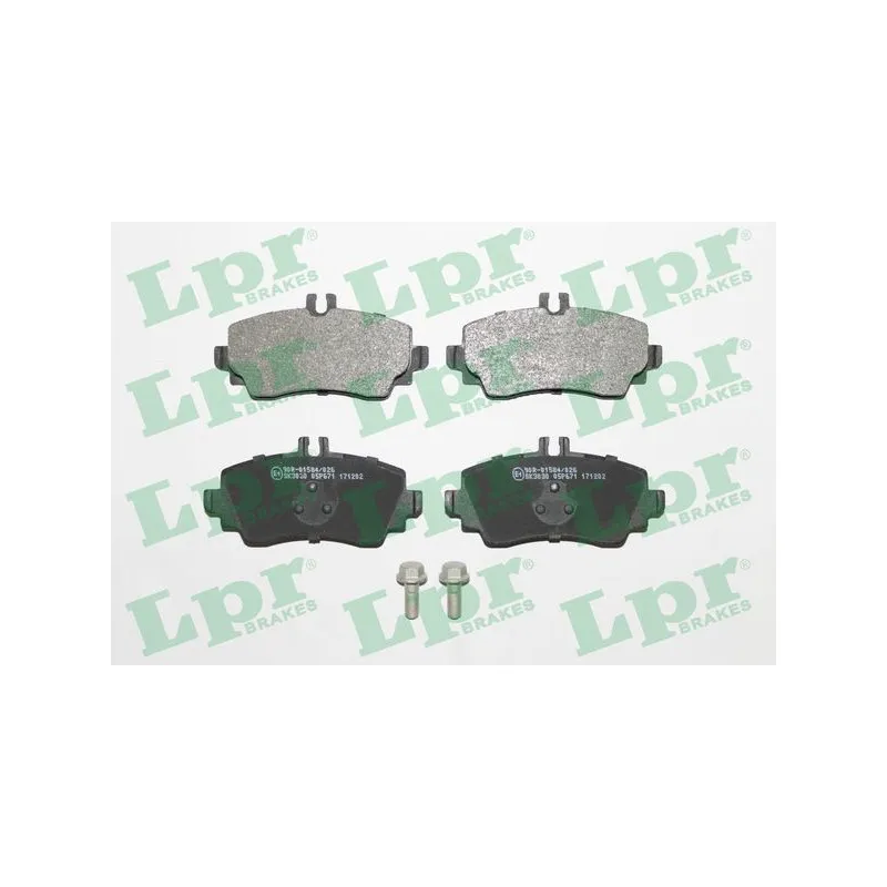 Jeu de 4 plaquettes de frein avant LPR 05P671