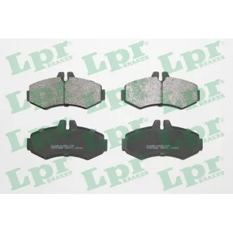 Jeu de 4 plaquettes de frein avant LPR 05P672