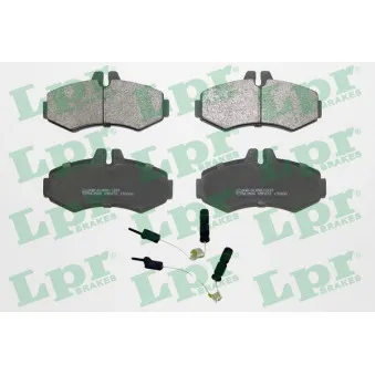 Jeu de 4 plaquettes de frein avant LPR 05P672A