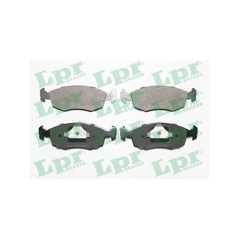 Jeu de 4 plaquettes de frein avant LPR 05P678