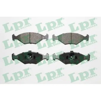 Jeu de 4 plaquettes de frein avant LPR 05P679