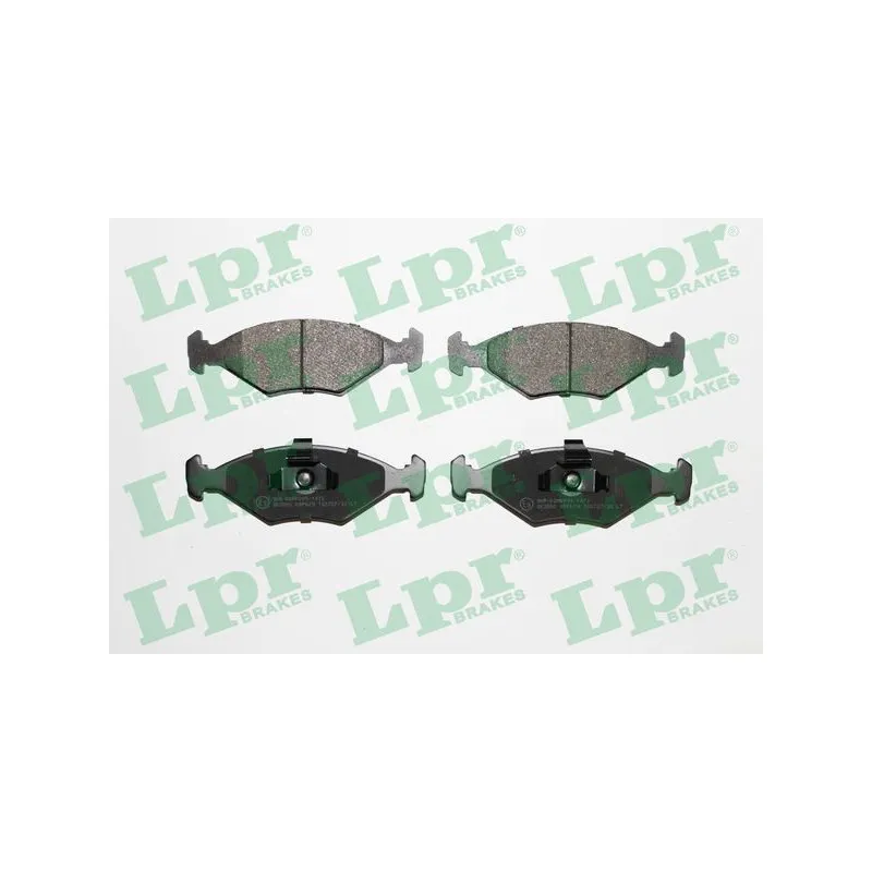 Jeu de 4 plaquettes de frein avant LPR 05P679