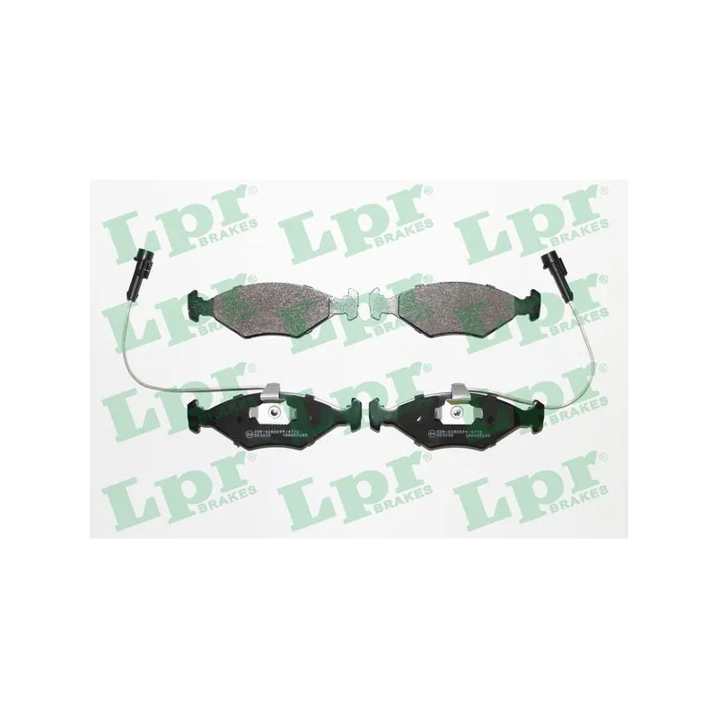 Jeu de 4 plaquettes de frein avant LPR 05P680
