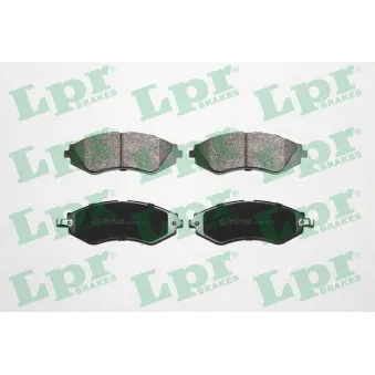 Jeu de 4 plaquettes de frein avant LPR 05P682