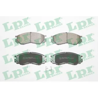 Jeu de 4 plaquettes de frein avant LPR 05P686