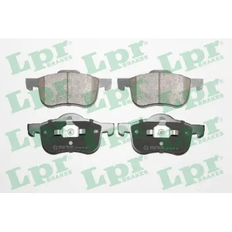 Jeu de 4 plaquettes de frein avant LPR 05P704