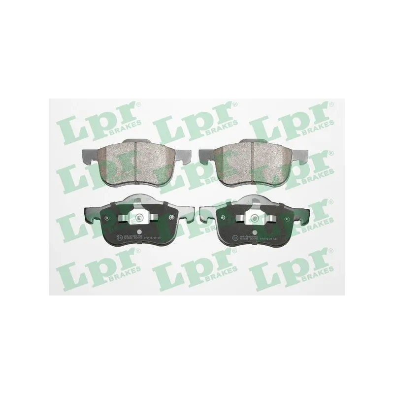 Jeu de 4 plaquettes de frein avant LPR 05P704