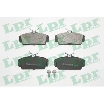 Jeu de 4 plaquettes de frein avant LPR 05P706
