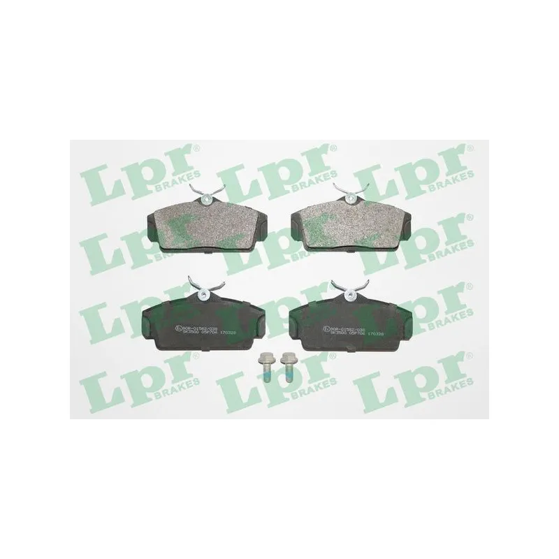 Jeu de 4 plaquettes de frein avant LPR 05P706