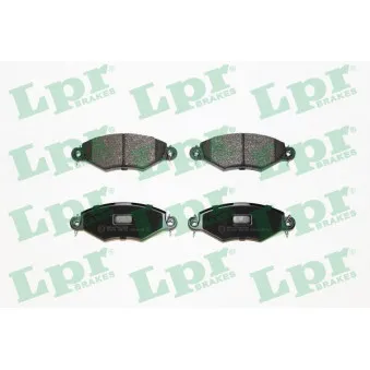 Jeu de 4 plaquettes de frein avant LPR 05P708
