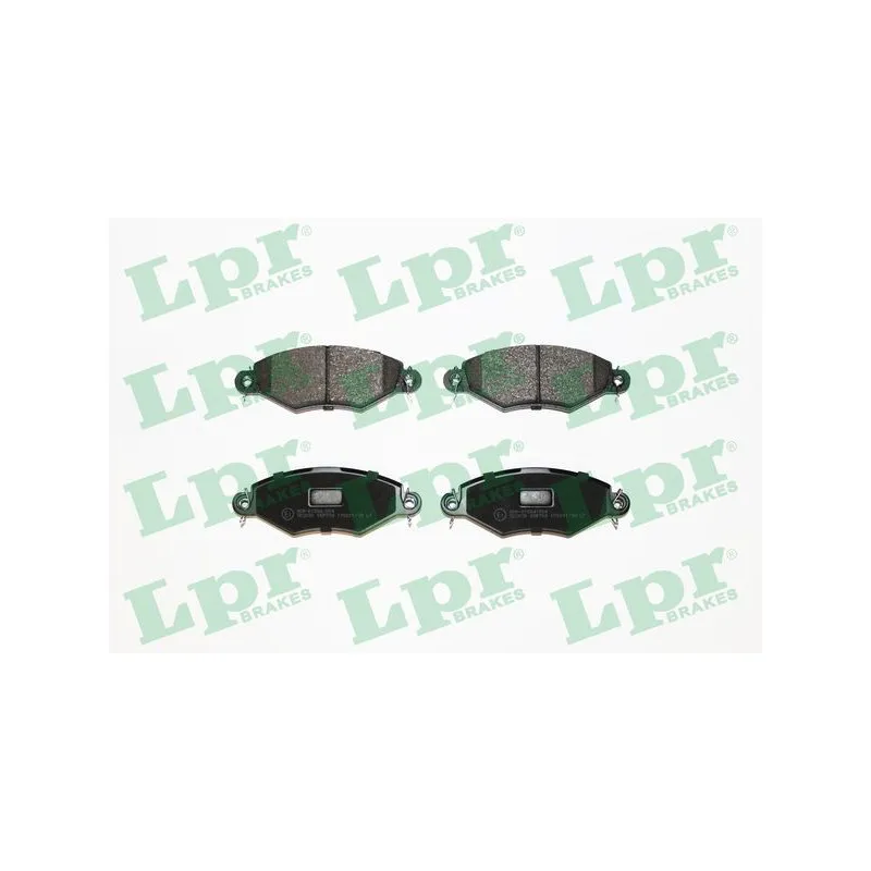 Jeu de 4 plaquettes de frein avant LPR 05P708