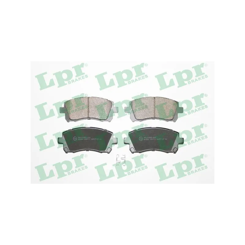 Jeu de 4 plaquettes de frein avant LPR 05P713