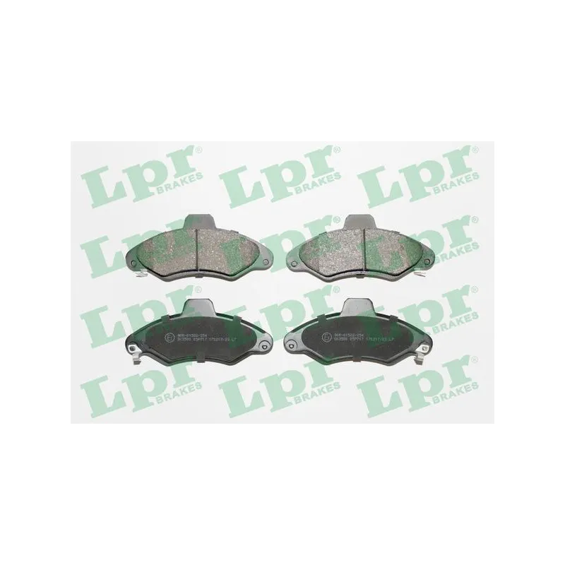 Jeu de 4 plaquettes de frein avant LPR 05P717