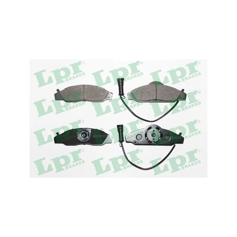 Jeu de 4 plaquettes de frein avant LPR 05P721