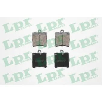 Jeu de 4 plaquettes de frein arrière LPR 05P726