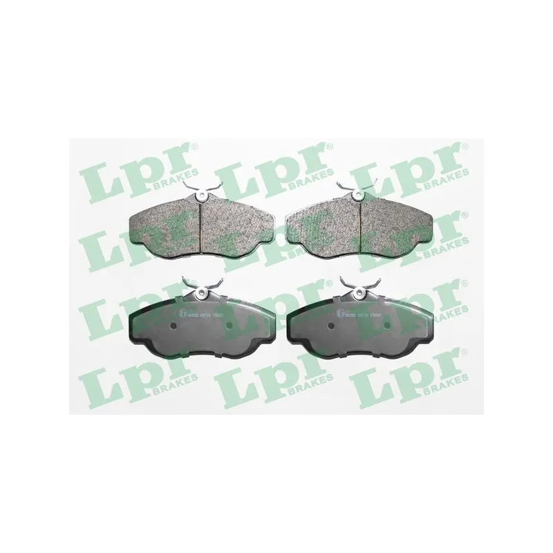 Jeu de 4 plaquettes de frein avant LPR 05P728