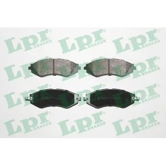 Jeu de 4 plaquettes de frein avant LPR 05P729