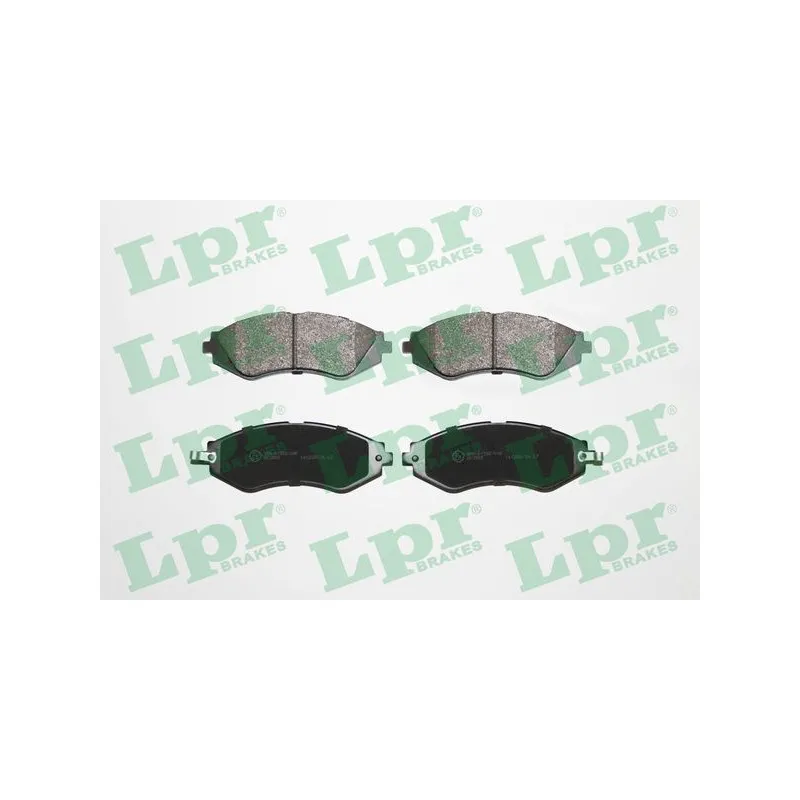 Jeu de 4 plaquettes de frein avant LPR 05P729