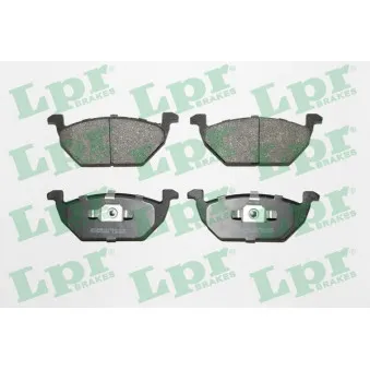 Jeu de 4 plaquettes de frein avant LPR 05P730